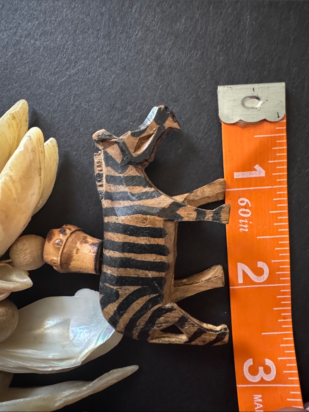 Vintage Wood Safari Animal Necklace - Picture 10 of 16